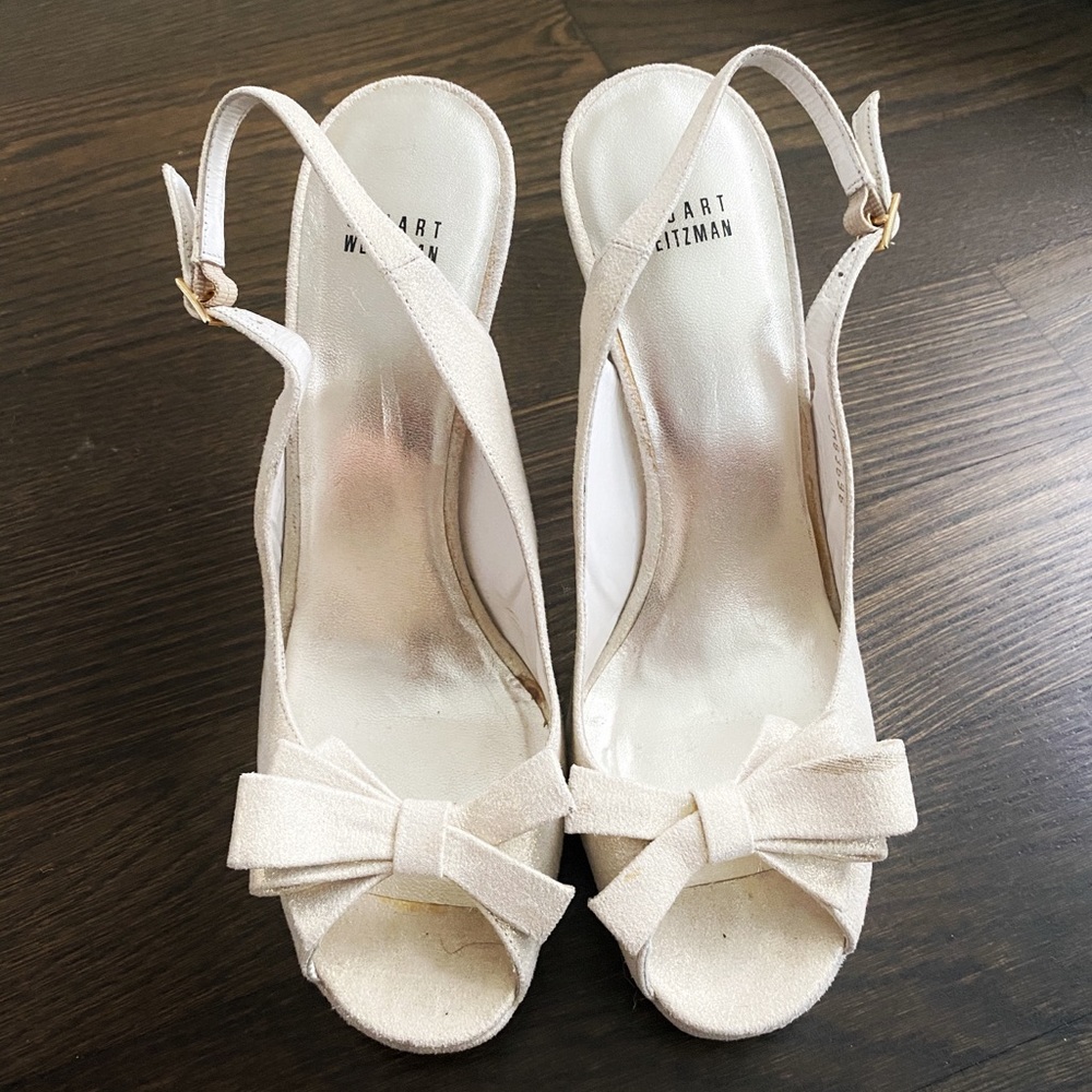 Stuart Weitzman Bow Slingback Sandals